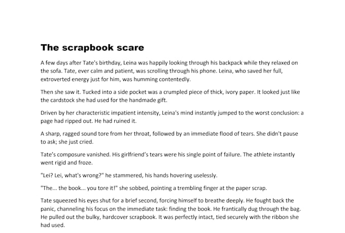 craft blog posts, short stories or articles